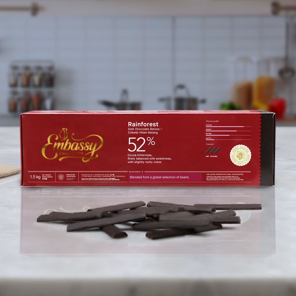 

Embassy Rainforest Dark Chocolate Batons 1.5Kg