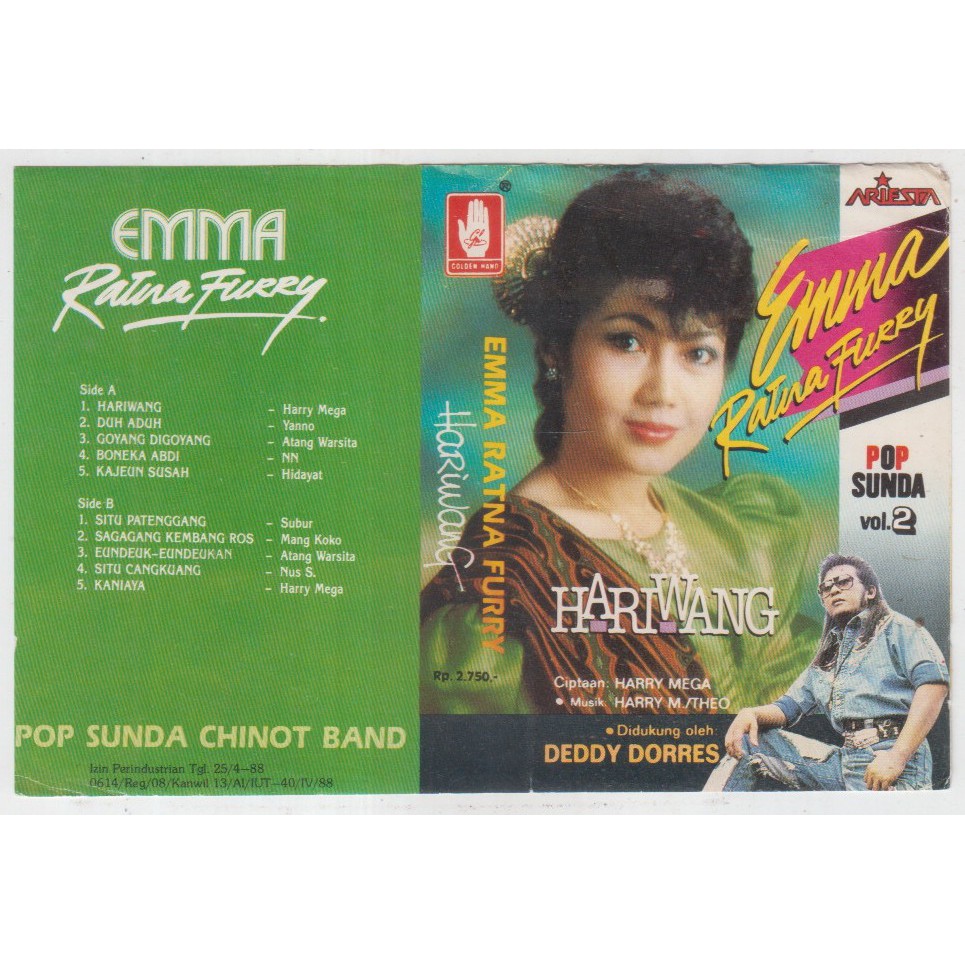 COVER SAMPUL KASET EMMA RATNA FURRY - HARIWANG