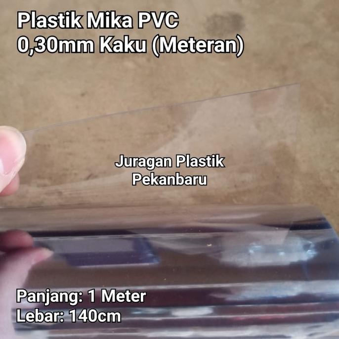 

READY COD Plastik Meteran Mika PVC Kaku 0,30 mm Bening / Mika Seserahan Tebal TERBATAS Kode 801