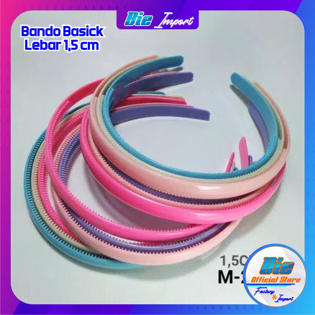 Bando Basic Lebar 1,5cm Korean Style Import / Headband Fashion Best Seller