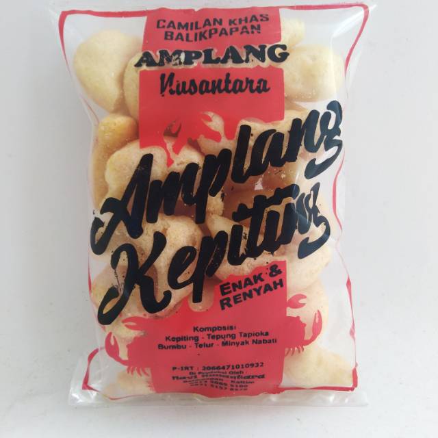 

Amplang Kuku Macan rasa Kepiting kemasan Ekonomis