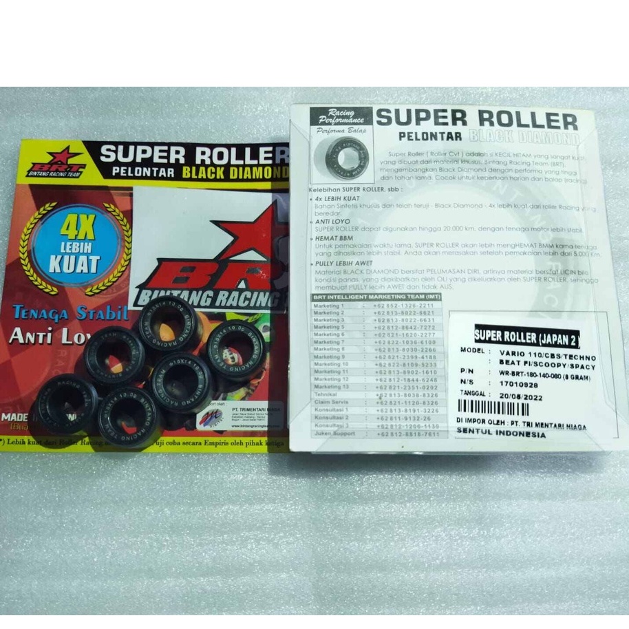 V Belt Vanbelt &amp; Roller BRT Beat Fi esp Vario 110 Fi esp Scoopy Spacy Fi Beat Pop Vario karbu 110