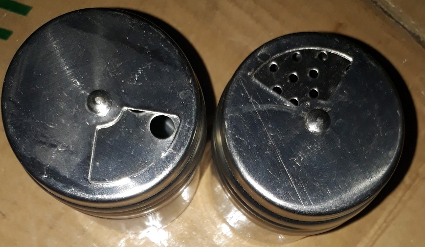 Spice Jar Tempat Bumbu Dapur Stainless Anti Karat Tutup Putar 3 In 1 Garam Gula Merica