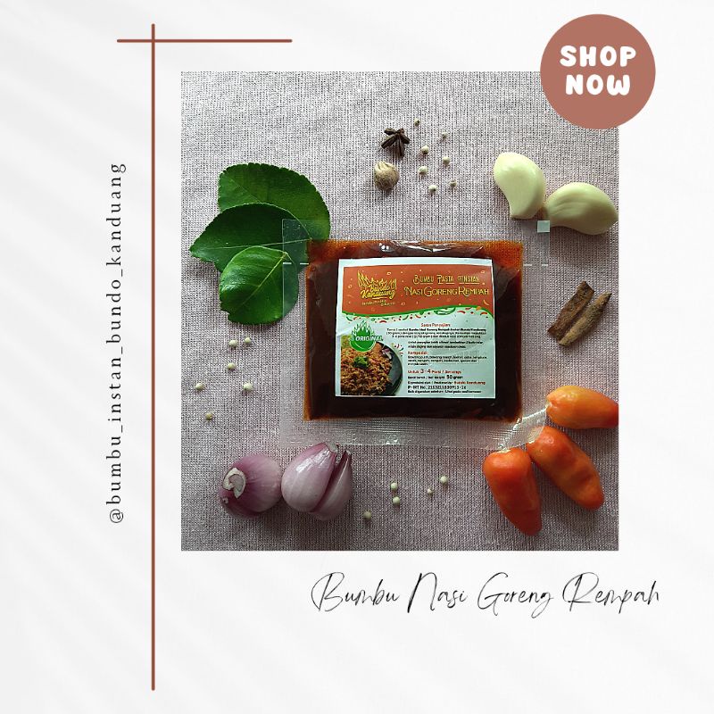 

BUMBU NASI GORENG REMPAH/BUMBU NASI GORENG BUNDO KANDUANG