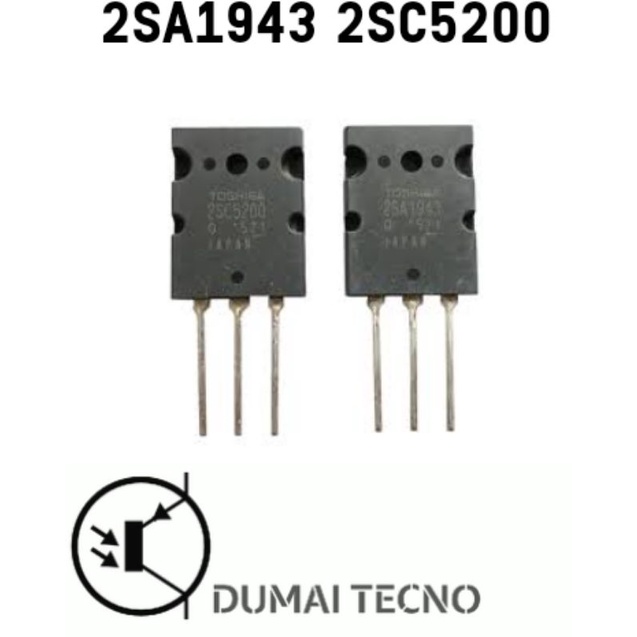 TRANSISTOR 2SA1943 2SC5200 2SA 1943 2SC 5200 2 SA 1943 2 SC 5200