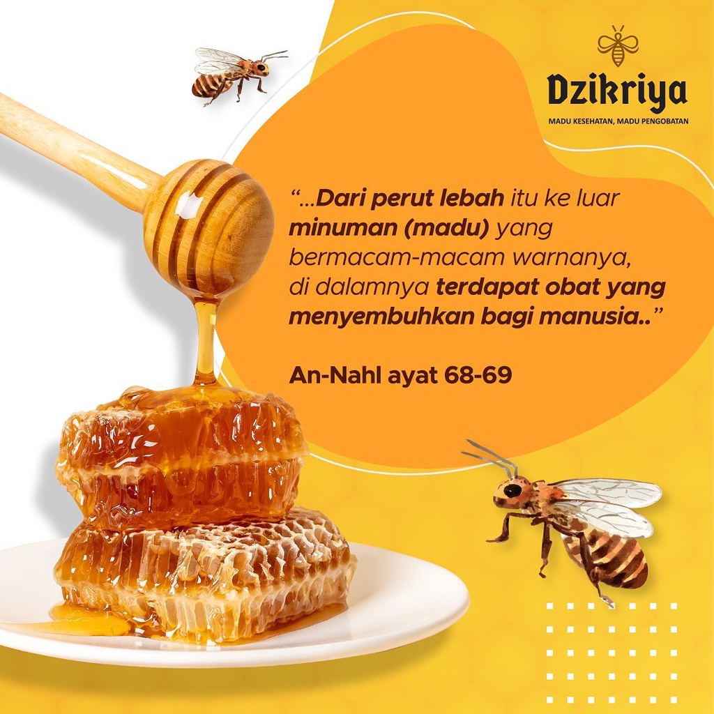 

Dzikriya Madu Hutan Hitam Pahit/Super Manis 500g - Honey Murni Asli 100% Multiflora Odeng