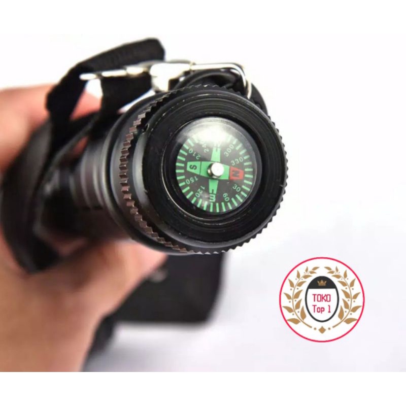 senter swat police/panjang  3baterai besar/baterai abc besar/senter /body besi/ baterai besar