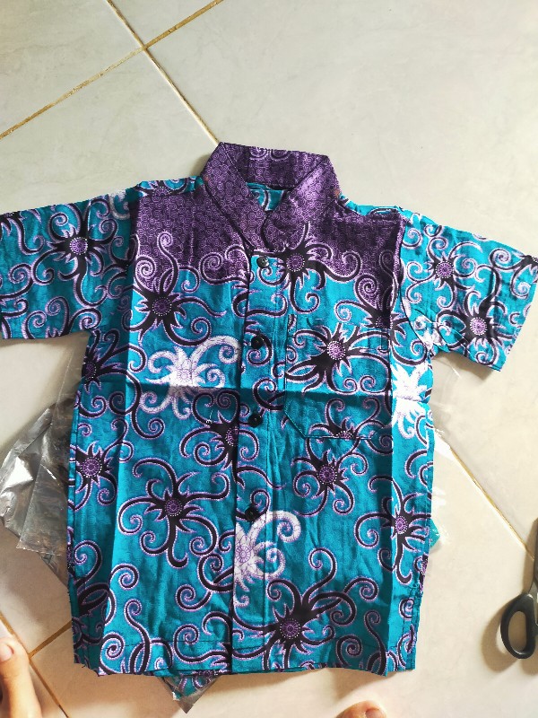 Kemeja Batik Anak Cowok Kirim Random