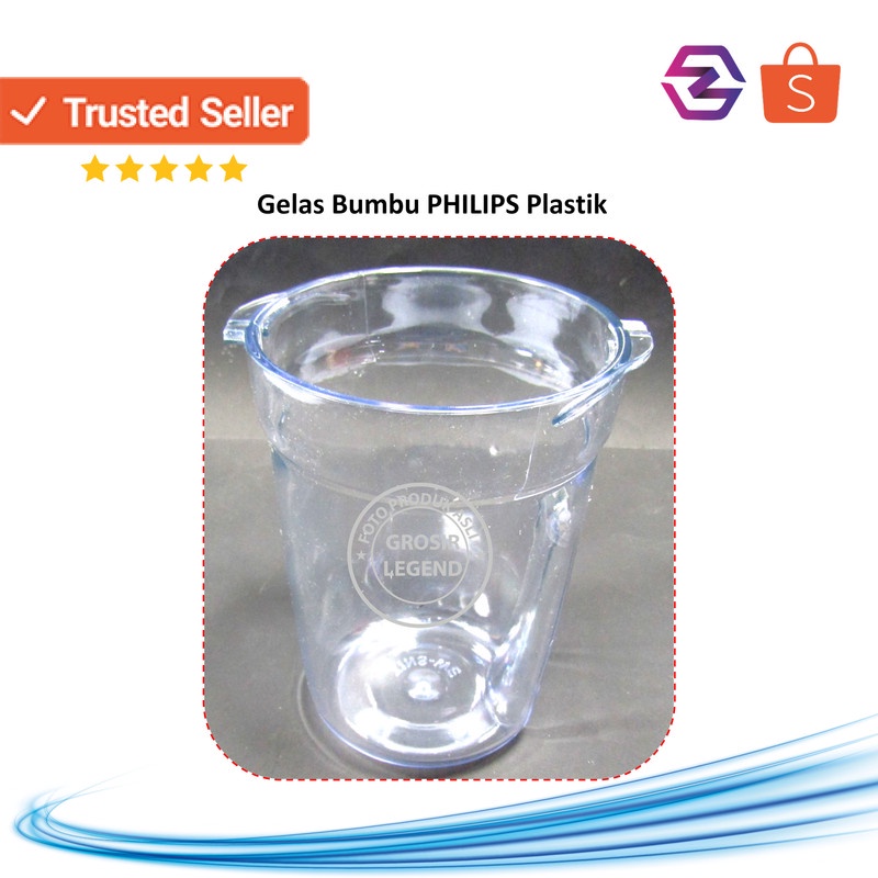 Gelas bumbu plastik blender Philips
