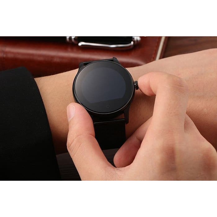 Smartwatch Lemfo K88H jam tangan android Smart Watch Kulit Stainless