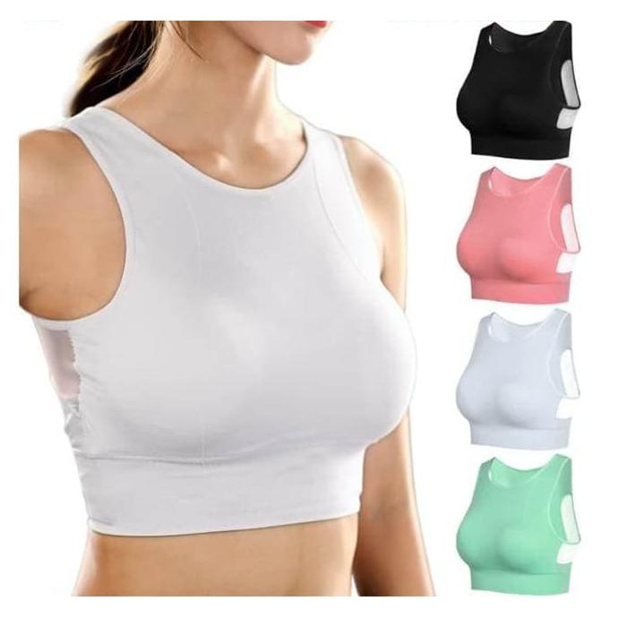 IREADYl Sport Bra Genie Bra Pastel Yoga Bra Baju Gym Wanita Premium Quality - Hitam, S ICLQl
