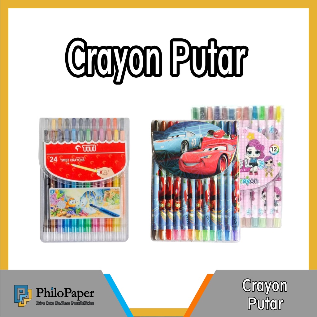 

ATK ~ Crayon Putar / Roll Crayol / Kerayon Rol isi 12