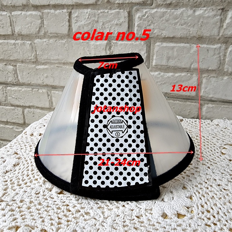 Collar Colar Corong Pelindung Leher Kucing Anjing Pet Recovery Protection Neck Collar Cone Cover