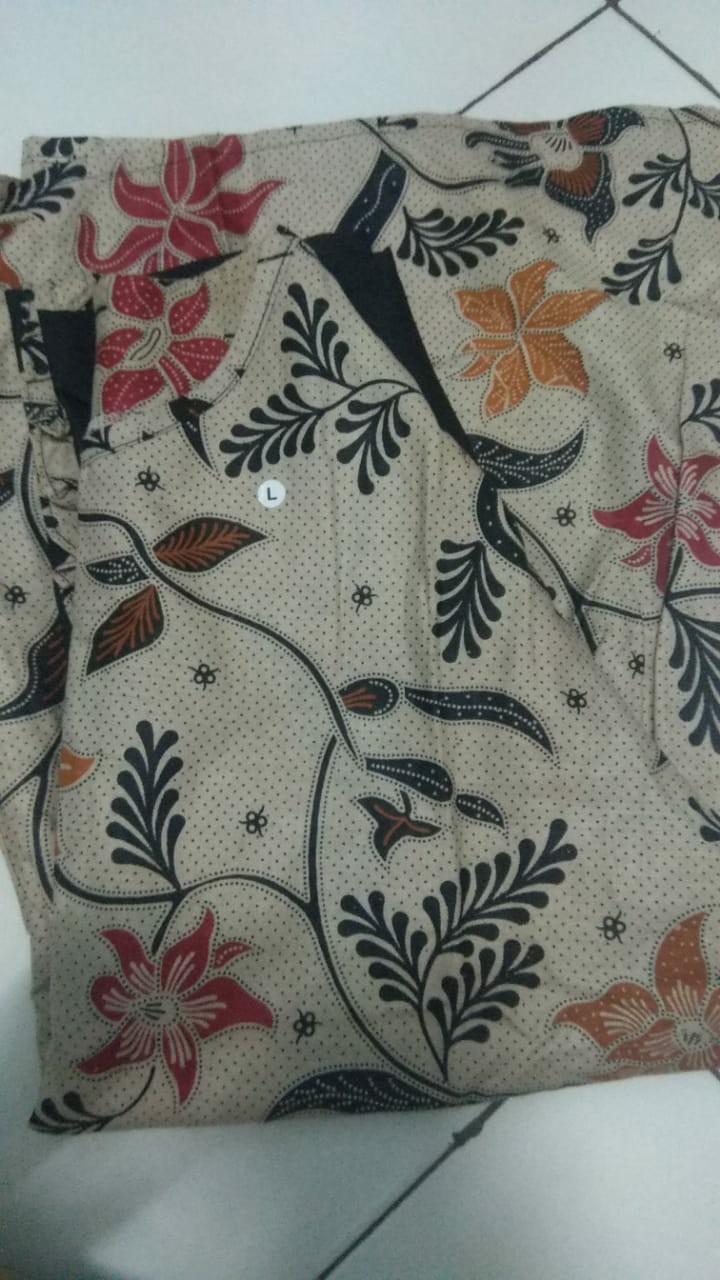Batik Wanita Asj Sa Hrb026 Kenongo Kemeja Tosca Pendek