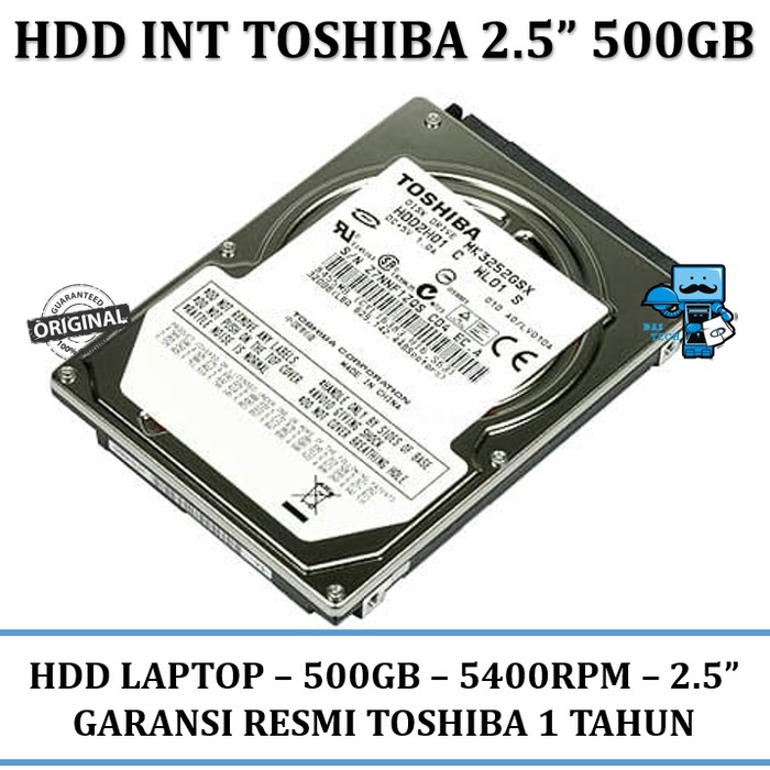 Hardisk Laptop - 500GB - Toshiba ORI