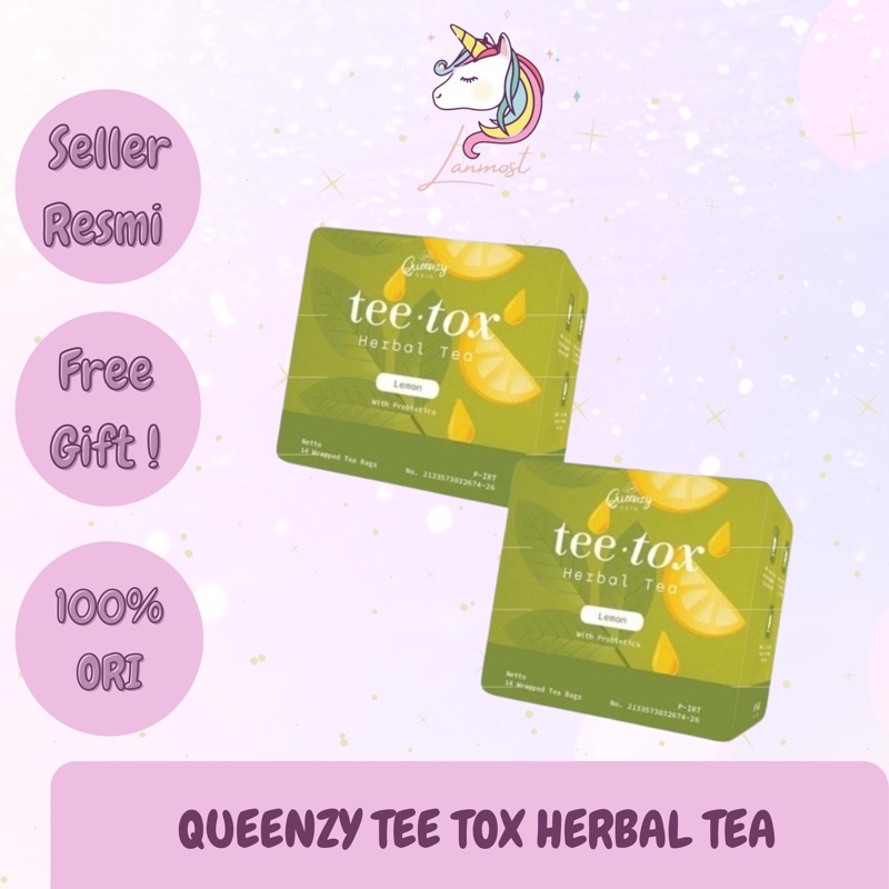 

QUEENZY SKIN TEE TOX HERBAL TEA LEMON WITH PROBIOTICS