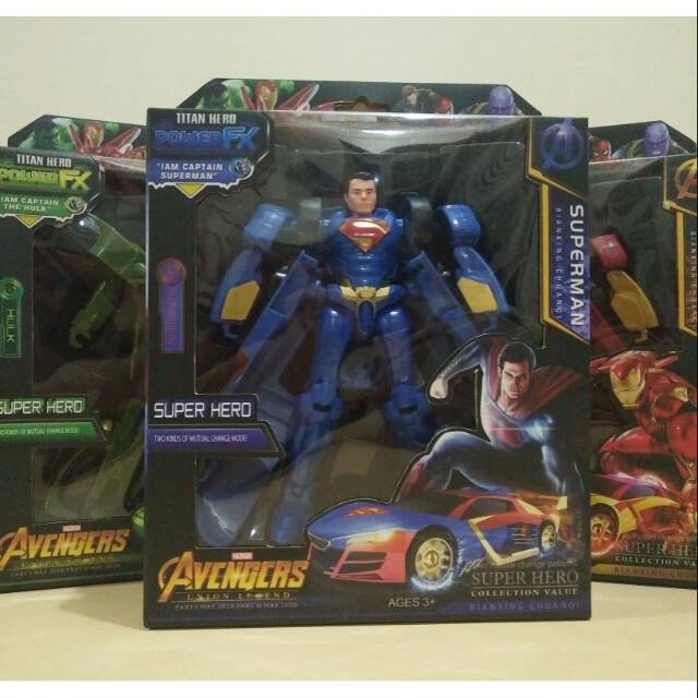 Mainan Robot Avengers, Superman