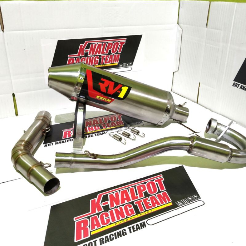 KNALPOT KLX RV1 SHORT CRF DTRACKER TRAIL MODIF RACING