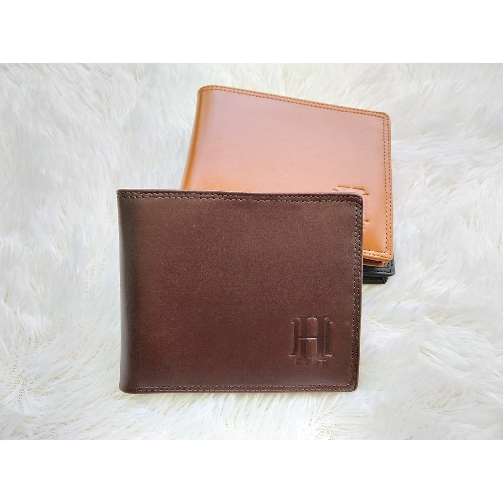 Dompet Kartu Pendek Lipat SMOWALL Bahan Kulit Asli Pria - Originale Leather Wallet