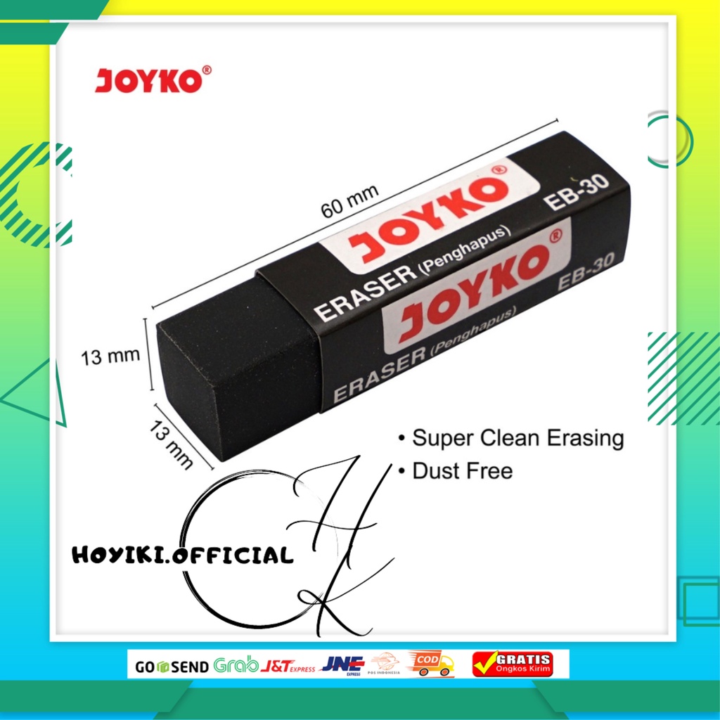 

JOYKO Eraser / Penghapus Joyko EB-30 Penghapus Hitam Super Bersih