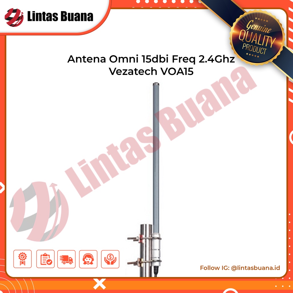 Antena Omni 15dbi Freq 2.4Ghz Vezatech VOA15