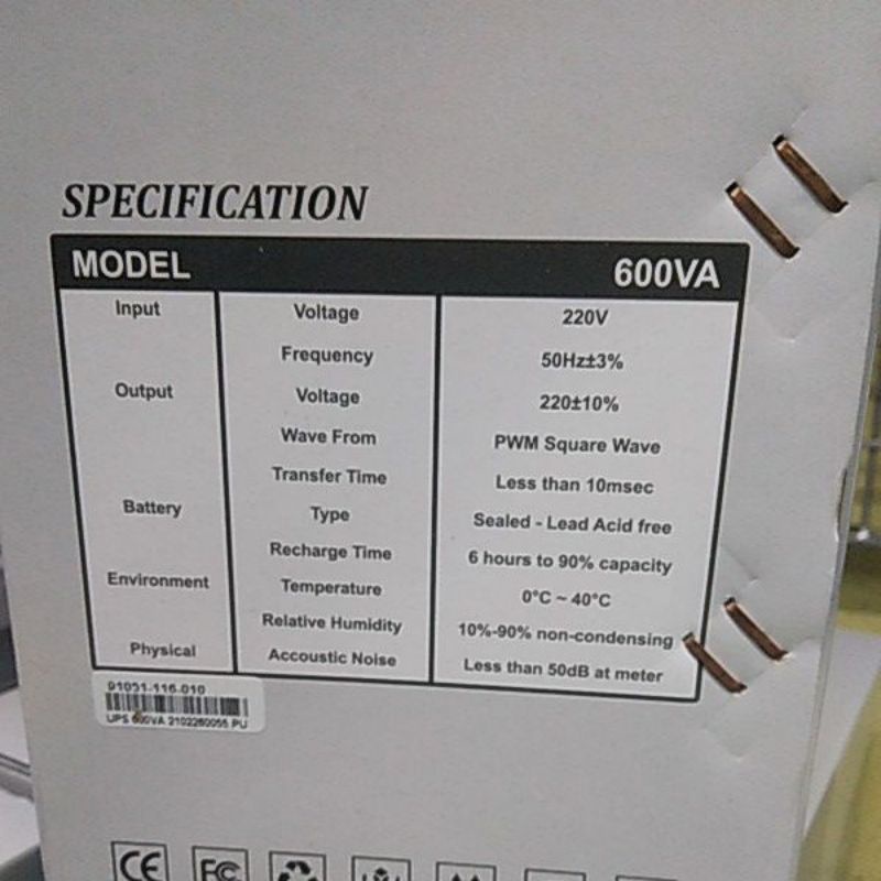 ups power up 650 va / ups 650va + stabilizer include