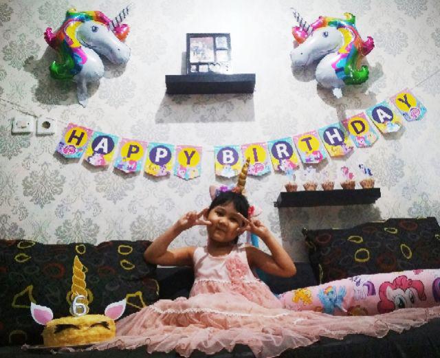 Topper Cake Tanduk Unicorn Putih