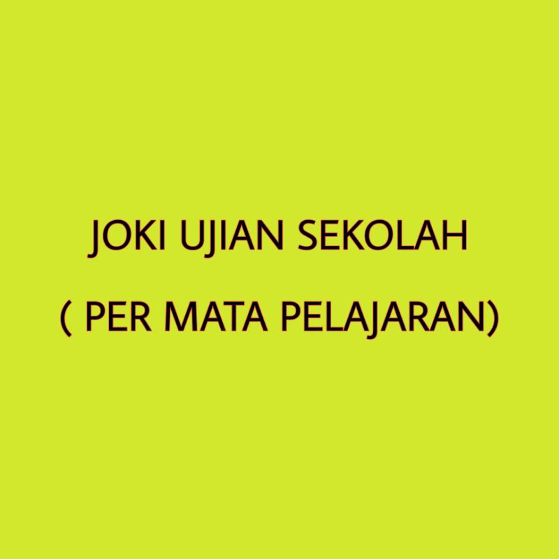 Joki Ujian Sekolah REALTIME