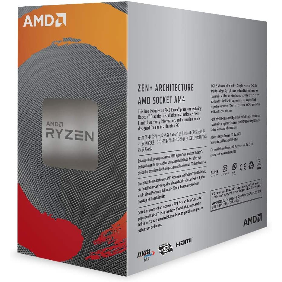 Prosesor AMD Ryzen 3 3200G with Radeon Vega 8 Graphics