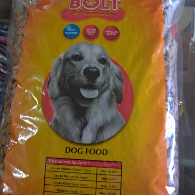 BOLT MAKANAN ANJING 1kg / BOLT DOG FOOD / BOLT ANJING