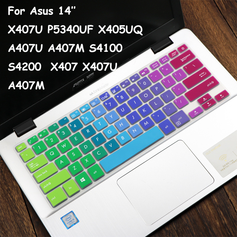 Keyboard Cover For Asus X407 X407U A407U A407M S4100 X407MA A407U A407M X407m X407MA X407UA X407UF PU404 A410 S410UA S410UN 14 Inch Keyboard Protector