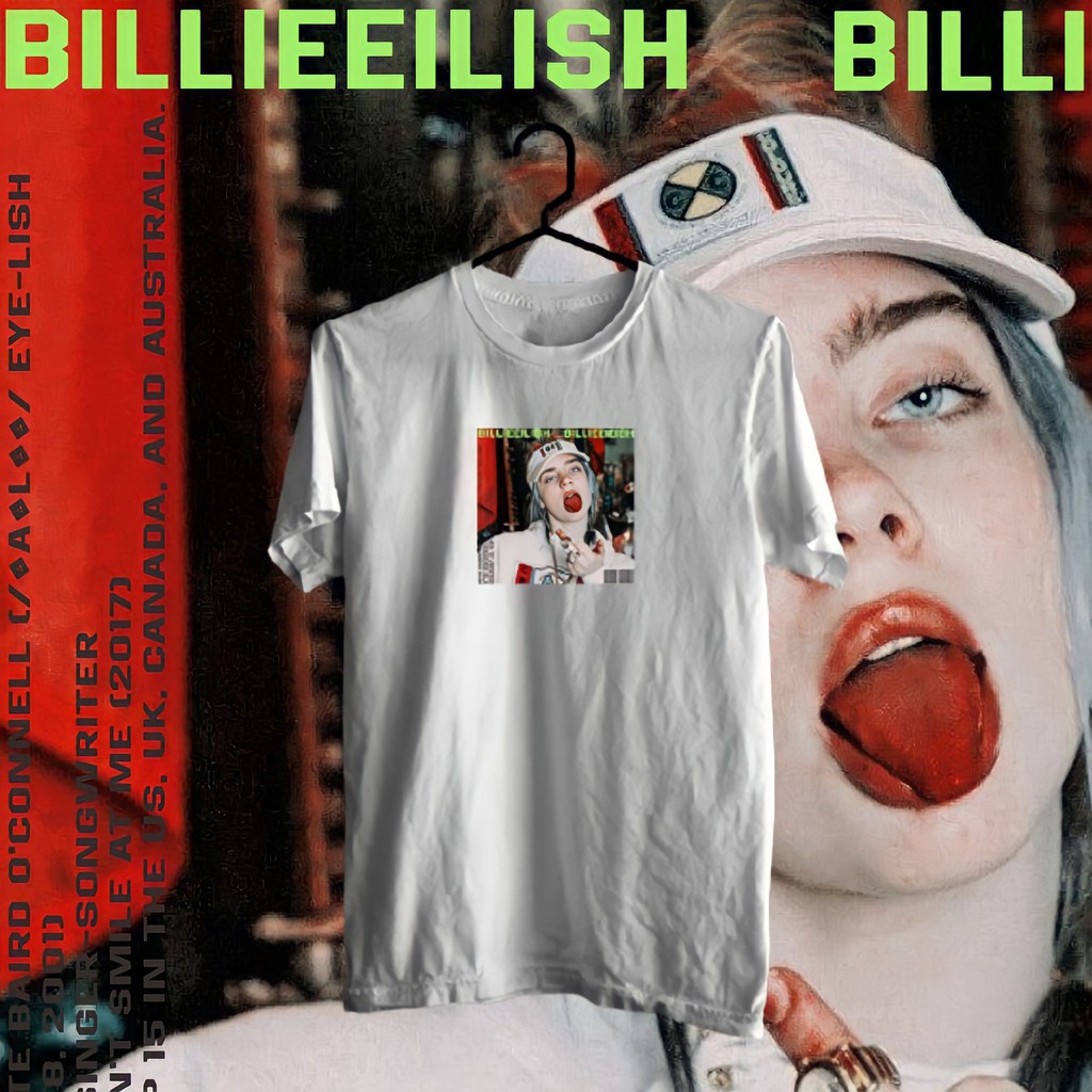 KAOS BILLIE EILISH FOTO OVERSIZE | BAJU DISTRO MURAH