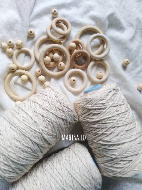 Tali Katun Macrame 2mm 500gram | Benang Rajut Crochet Tas Rajut