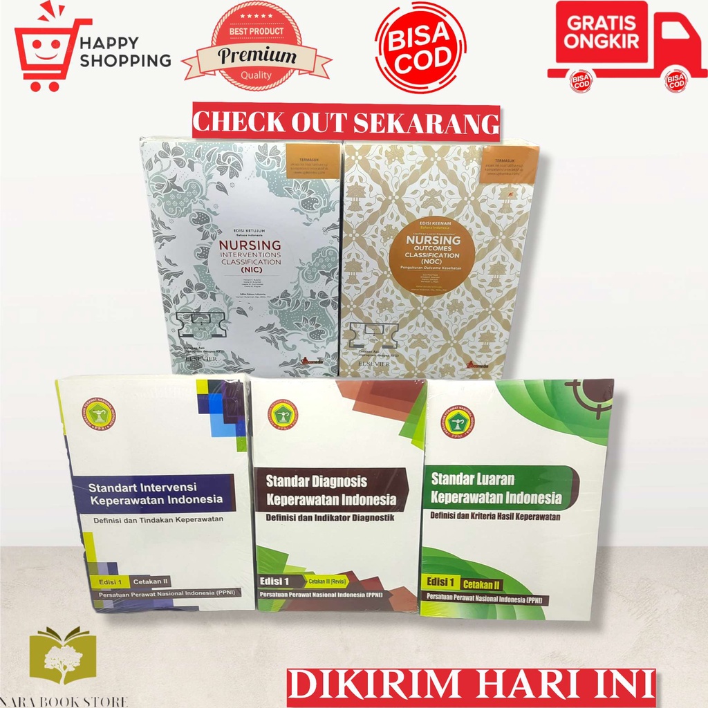 Paket Hemat 5 Buku Keperawatan PPNI NIC NOC Indonesia
