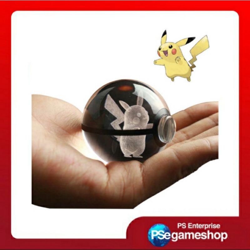 Bola Cystal Pokemon Pikachu 3D