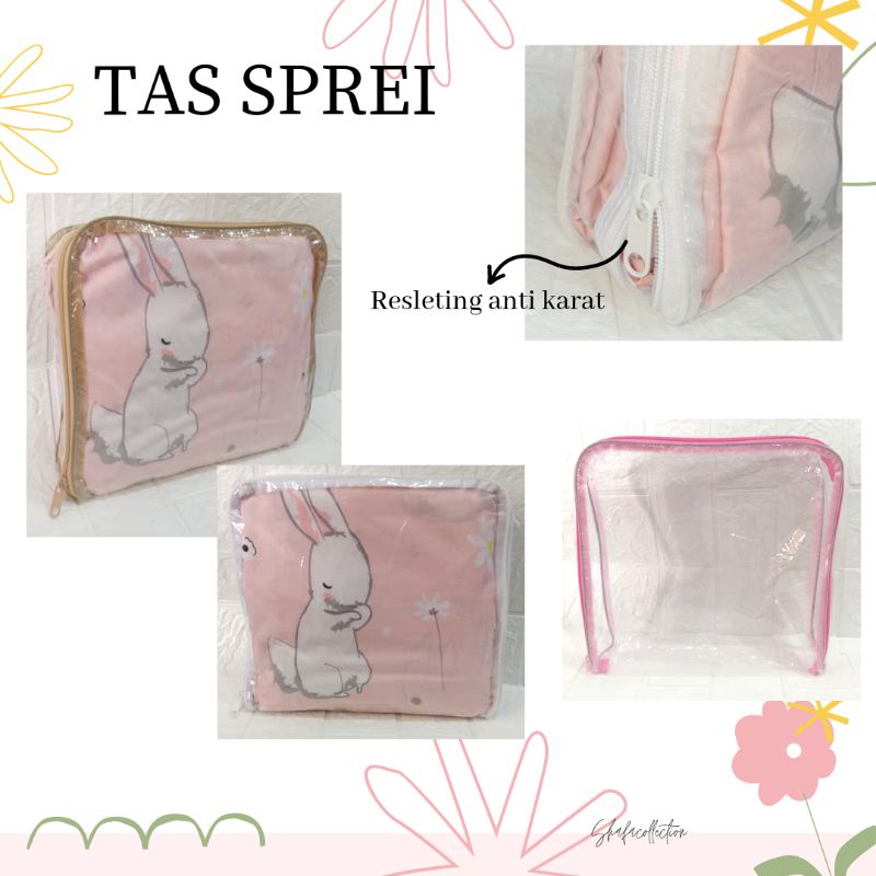 Tas Sprei Resleting non handle (Warna Random)