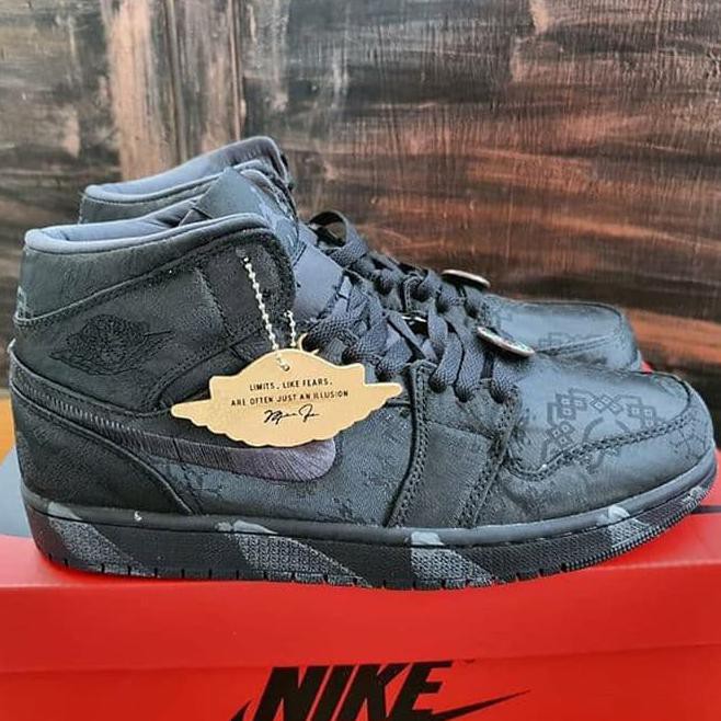 ★ PROMO SEPATU OLAHRAGA WANITA MURAH★ NIKE AIR JORDAN 1 SURFACED "BLACK" PREMIUM ,SNEAKER WANITA