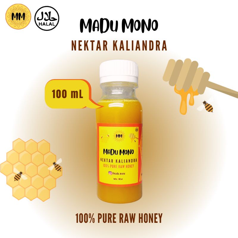 

Madu Murni Asli Alami 100% Pure Natural Raw Honey Madu Mono 100 ml Minuman Kesehatan