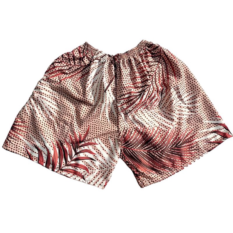 CELANA KOLOR | CELANA SANTAI | CELANA MURAH | GROSIR CELANA PENDEK BOXER PRIA / WANITA DEWASA-Leaf coklat