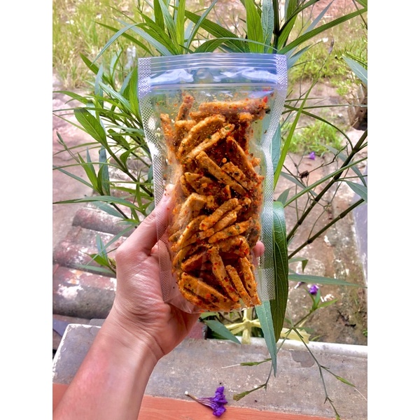 

baso goreng basreng pedas daun jeruk bumbu basah