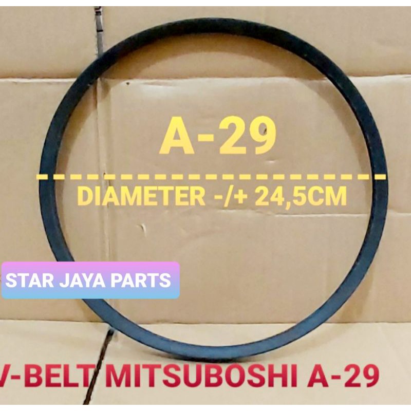 Vanbelt V-Belt Mesin Cuci A-29 Mitsuboshi