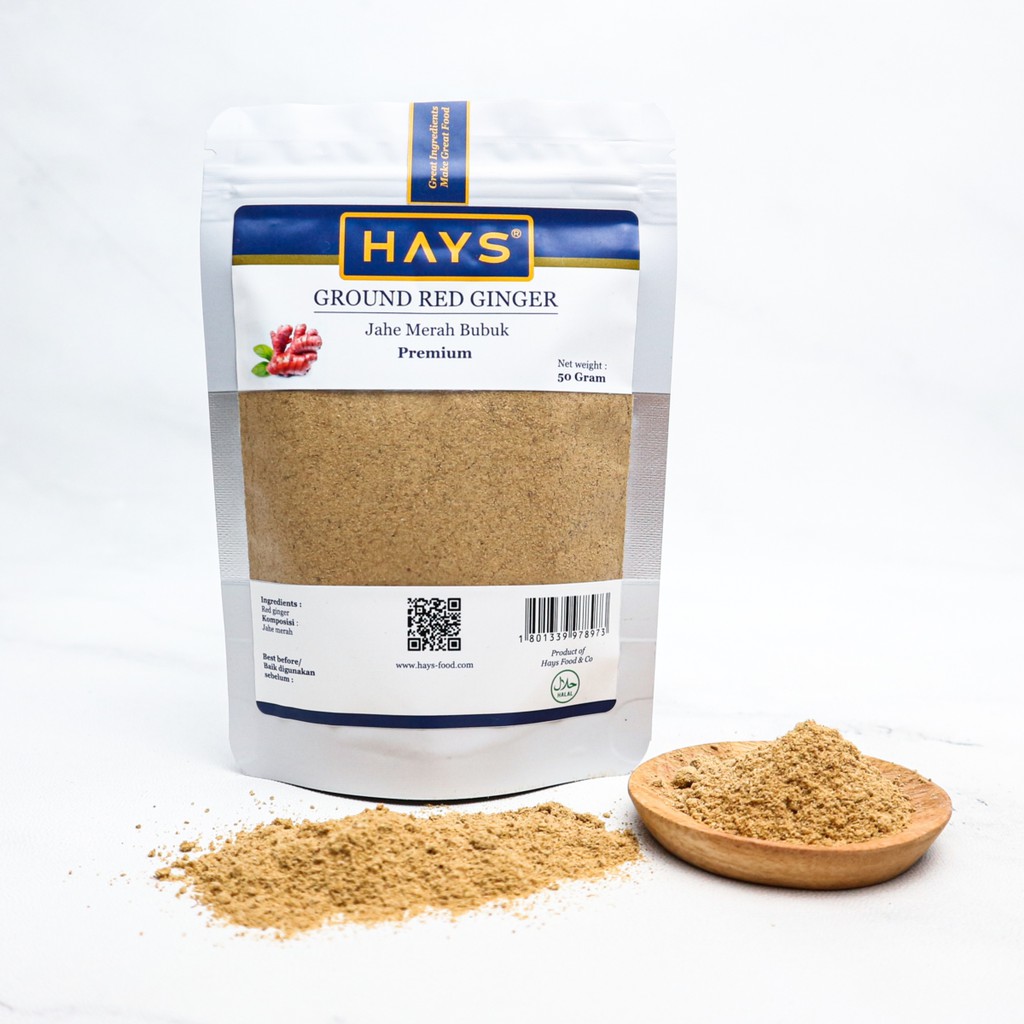 Jahe Merah Bubuk Murni / Ground Red Ginger - HAYS