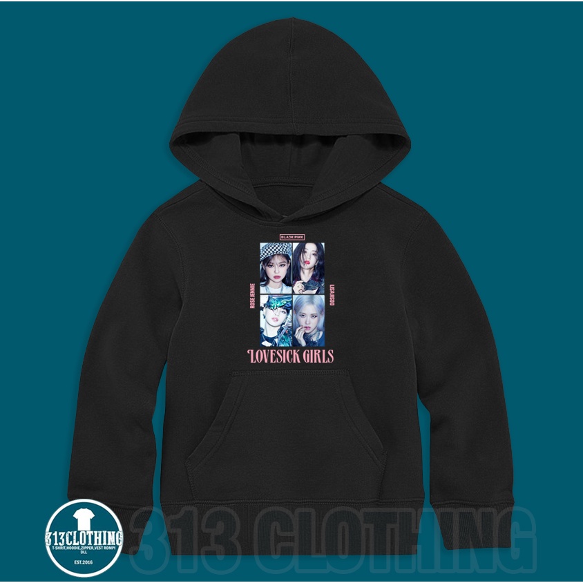 Jaket Hoodie Anak Blackpink Lovesick Girls Hoodie Anak Blackpink Lovesick Kpop