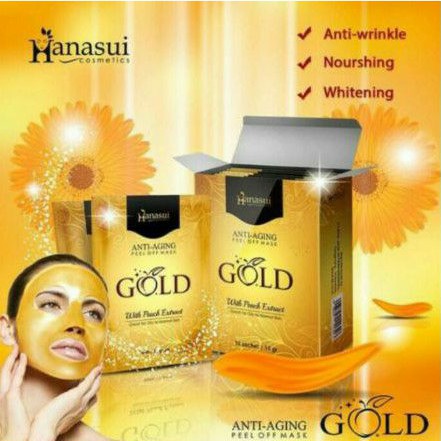 Hanasui Gold Peel Off Mask BPOM Original - Naturgo Gold