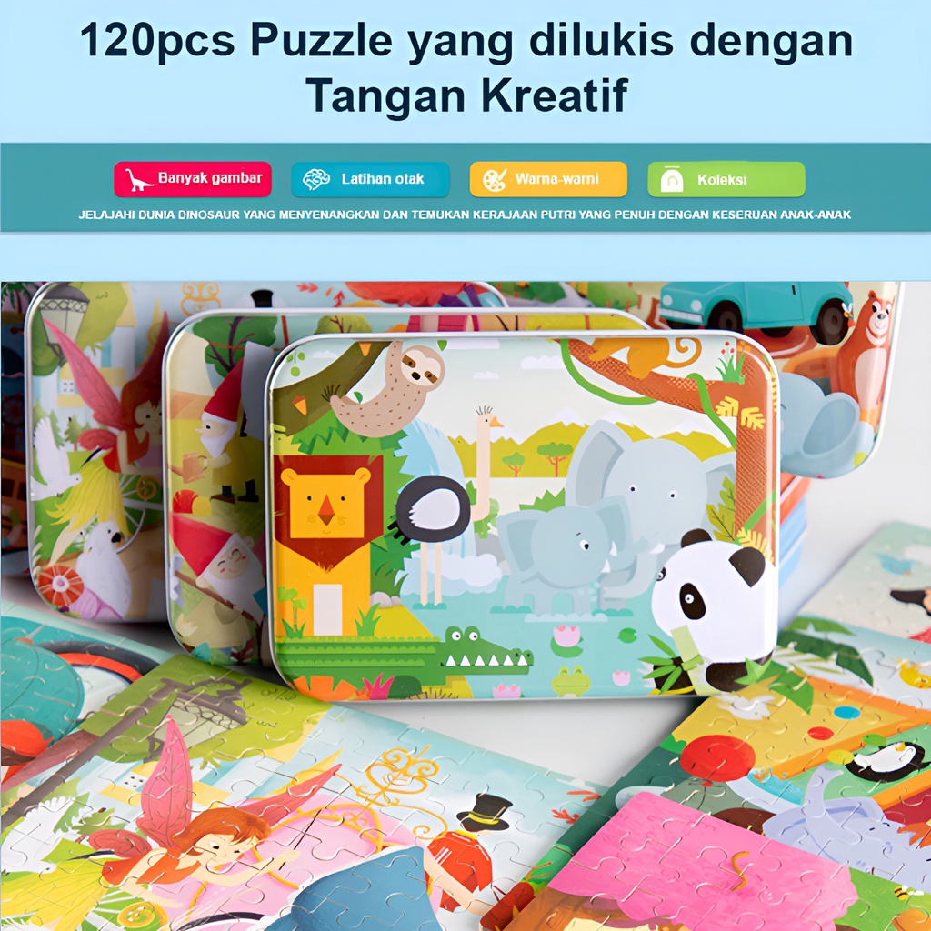 metal box 120pcs   mainan puzzle edukasi anak kayu   mainan terbaru 2022   mainan edukasi anak perem