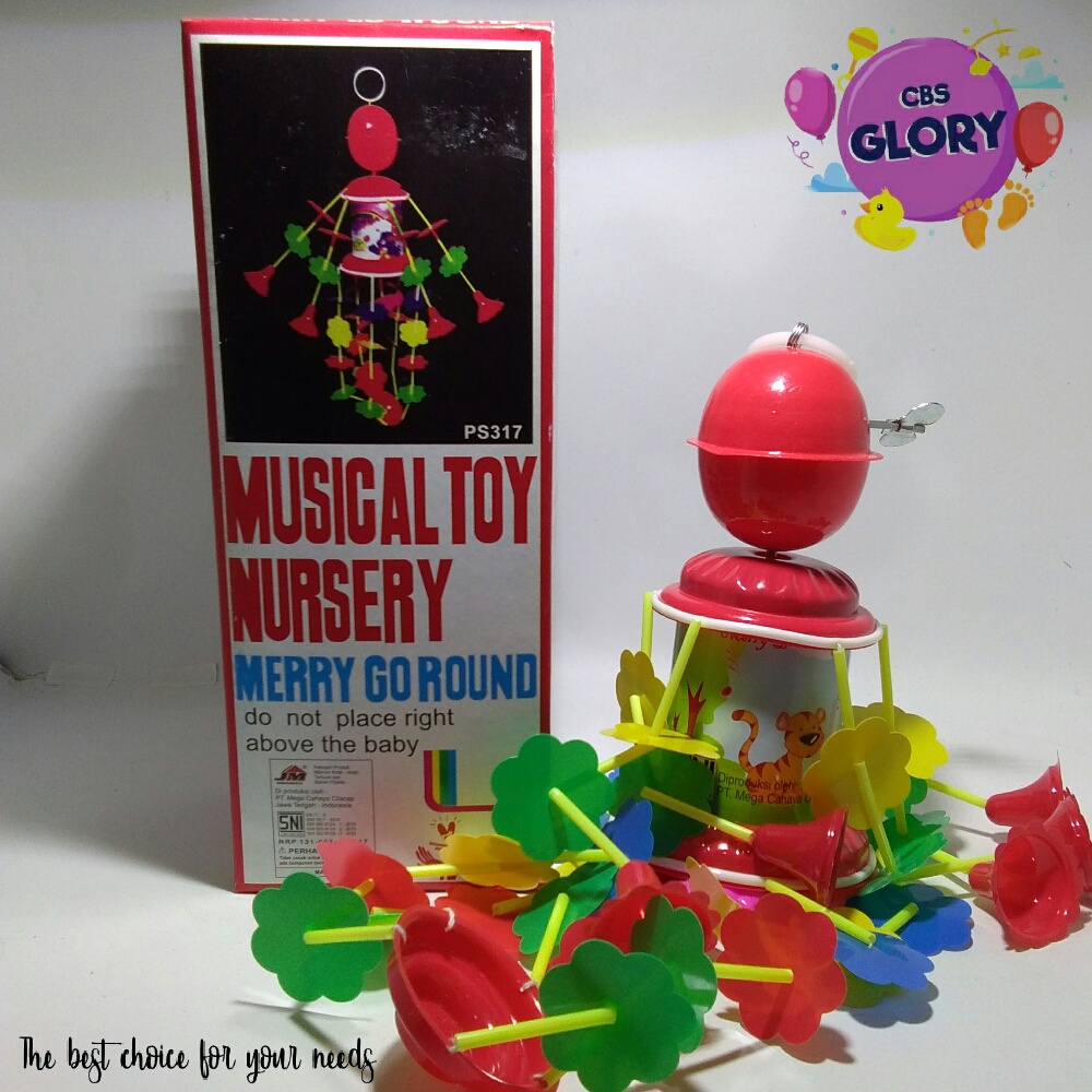 Merry Go Round Musical Toy Nursery Mainan Musik Bayi Gantung Putar  Mainan musik Merry Go Round untuk edukasi suara pada bayi. Sudah SNI