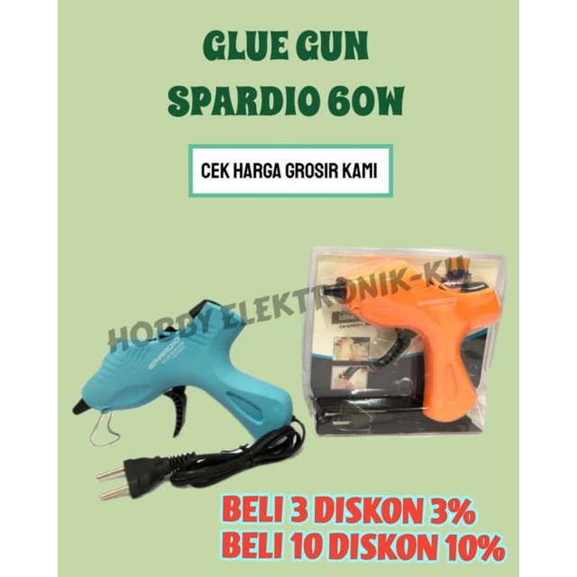 TOOLS GLUE GUN SPARDIO 60W BIRU=DEKKO
