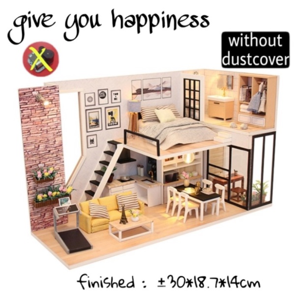 

Promo DIY Do It Yourself M038 Give You Happiness Dollhouse Model Kit Berkualitas