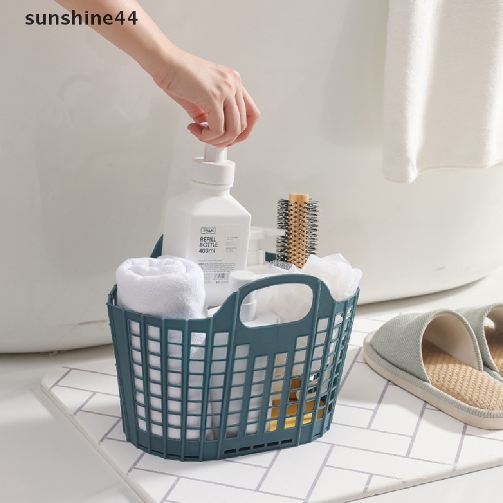 Sunshine Keranjang Organizer Lipat Portable Untuk Kamar Mandi