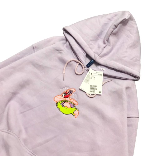 Jaket Hoodie H AND M PATRICK – Lilac Edition Trendy Casual Unisex Good Brand Quality Stylish